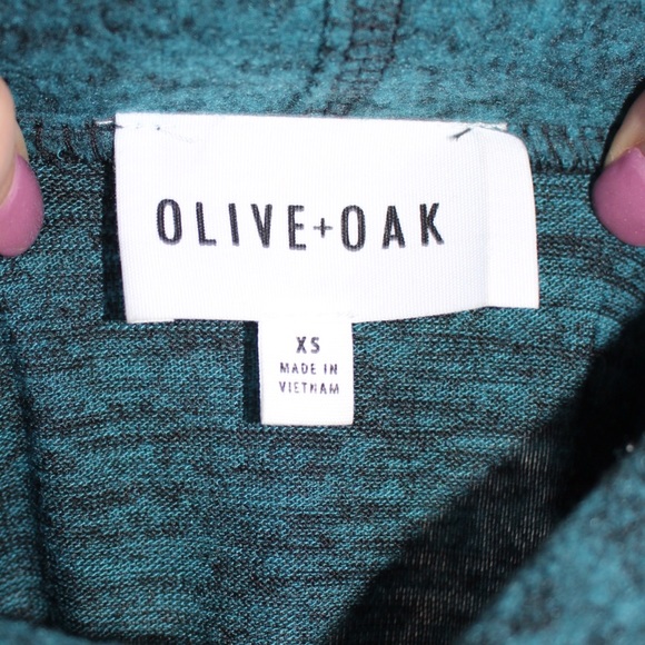 Olive & Oak Cowl Neck Sweater Teal Super Soft - Picture 4 of 4